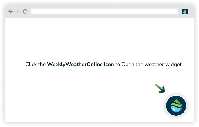 WeeklyWeatherOnline - how to open widget